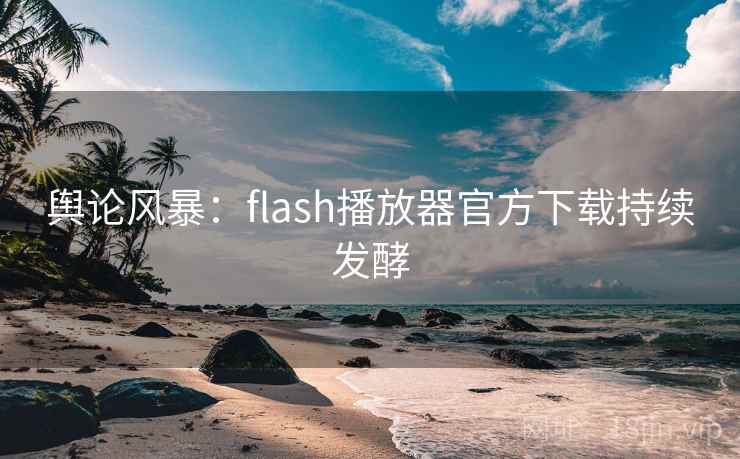 舆论风暴：flash播放器官方下载持续发酵