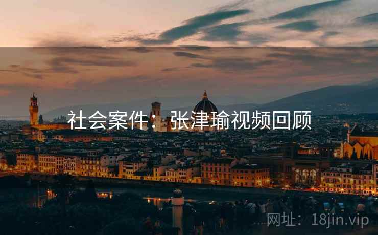 社会案件：张津瑜视频回顾