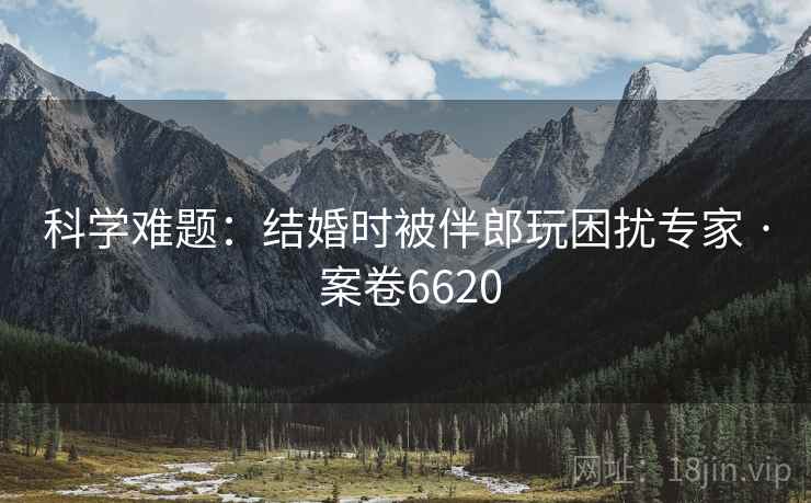 科学难题:结婚时被伴郎玩困扰专家 · 案卷6620 科学难题:结婚时被伴郎玩困扰专家 · 案卷6620